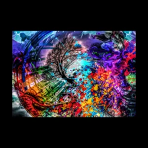 Cuadro decorativo Abstracto Arboles para pared, modelo 76 - Avayra