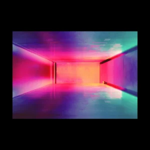 Cuadro decorativo Abstracto Neon para pared, modelo 17 - Avayra