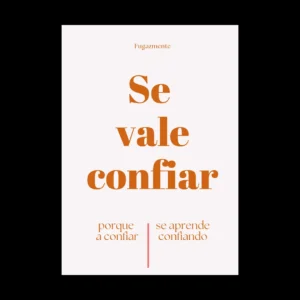 Cuadro decorativo Confiar Naranjado para pared - Avayra
