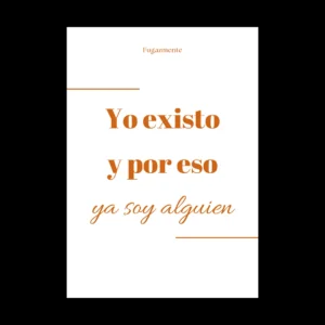 Cuadro decorativo Existir Naranjado para pared - Avayra